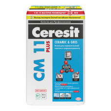 Клей Ceresit СМ-11 для тонкослоеного крепл плитки внутр/наруж работ 25 кг
