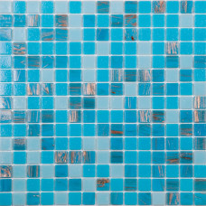 Мозаика синий (сетка) 32,7х32,7