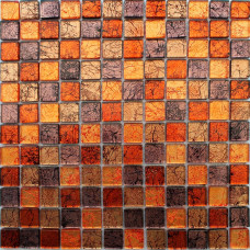Мозаика стеклянная с камнем 30х30 чип 2,3х2,3