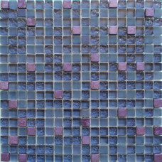 Мозаика стеклянная с камнем 30х30 чип 1,5х1,5