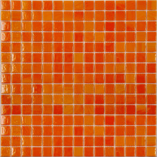 Мозаика оранжевый (сетка) 32,7х32,7
