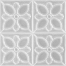 LBU093D Керамическая плитка Lissabon рельеф квадраты серый 25Х75_1,12