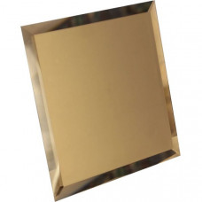 Квадратная зеркальная бронзовая матовая плитка с фацетом 10мм 20х20