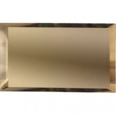 Прямоугольная зеркальная бронзовая плитка с фацетом 10мм 20х10