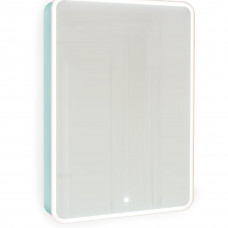 Зеркало-шкаф Pastel 60 бирюзовый бриз с подсветкой