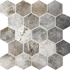 Мозаика Hexagon VLgP мрамор 64х74