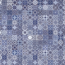 Керамическая плитка Hammam рельеф голубой 20x44