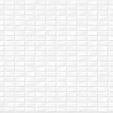 Керамическая плитка Pudra белый мозаика рельеф  20х44