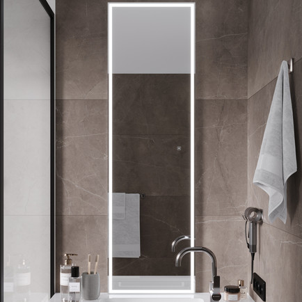 Зеркало Modus 45*150 влагостойкое, подсветка, димер